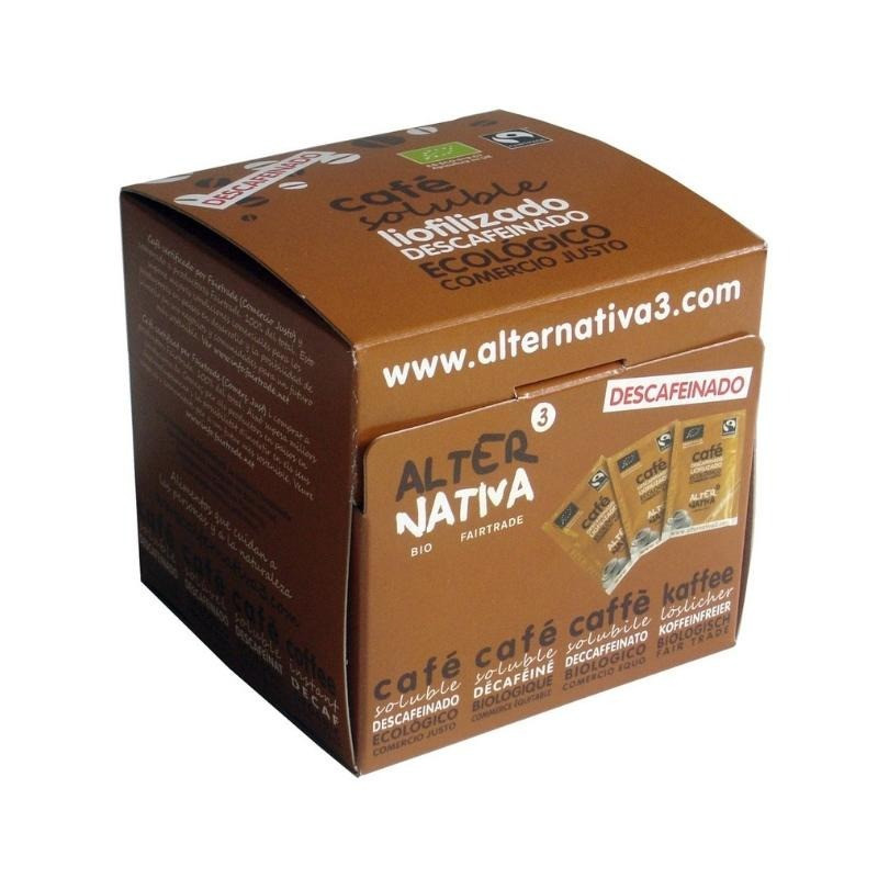 Café Descafeinado Liofilizado Soluble Eco 25 Sobres Alternativa3