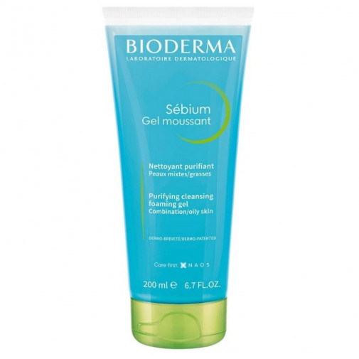 Bioderma Sebium Gel Limpiador Espumoso Purificante 200ml