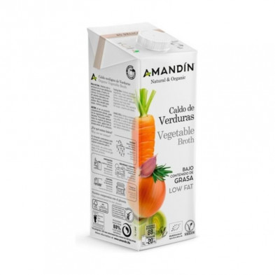 Caldo Verduras Natural Eco 1 L Amandín