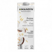 Bebida Vegetal De Avena Con Coco Eco 6x1L Amandin