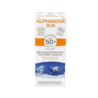 Crema Solar Facial Spf50+ Color 50gr Alphanova