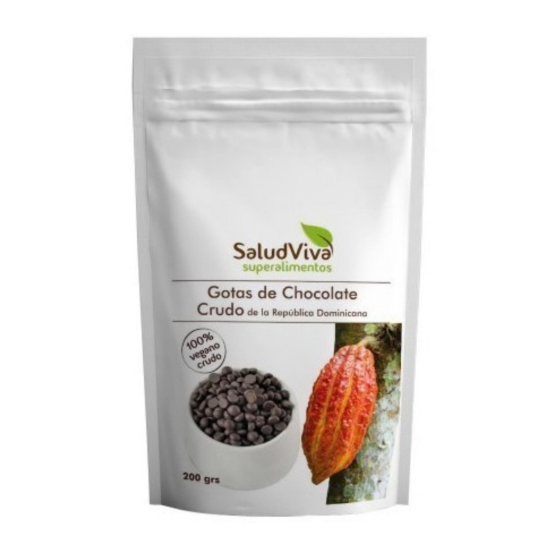 Gotas De Chocolate Crudo Eco 200 gr Salud Viva