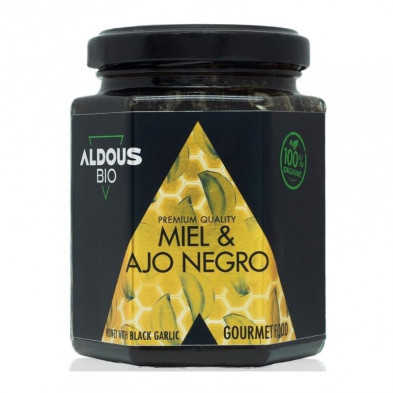 Auténtica Miel Ecológica con Ajo Negro Ecológico 240 gr Aldous Bio