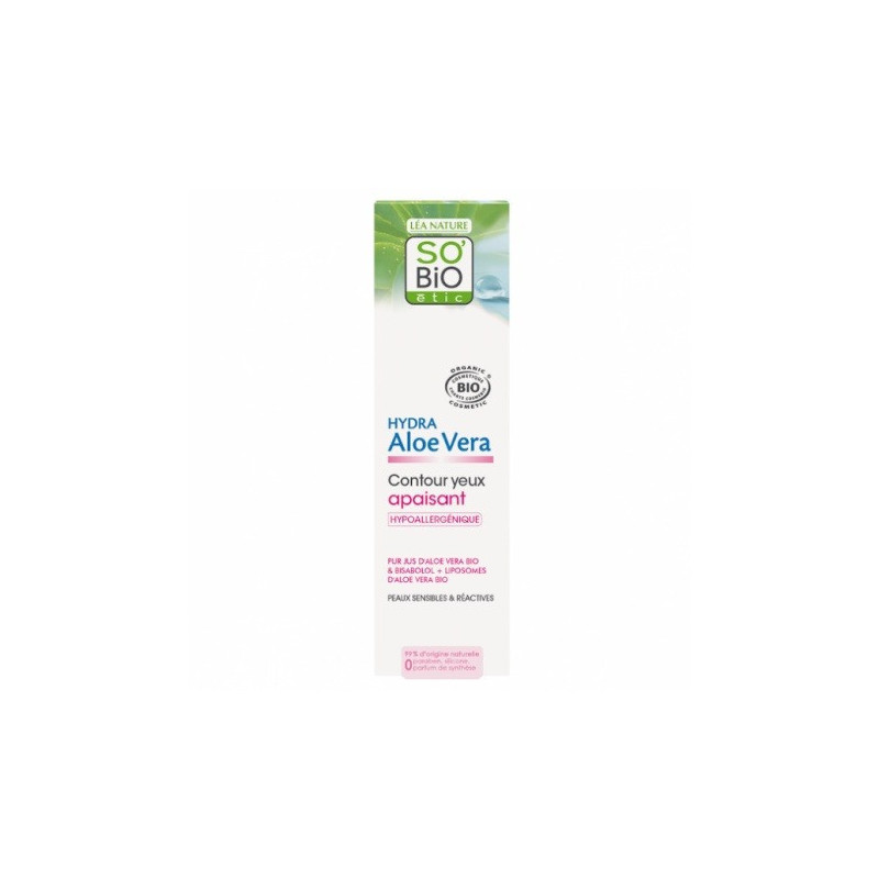 Contorno de Ojos Calmante Bisabolol y Aloe Vera 15 ml So' Bio Etic