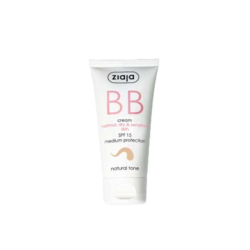 BB Cream Piel Normal Seca y Sensible SPF 15 Tono Natural 50 ml Ziaja