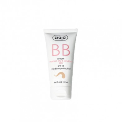 BB Cream Piel Normal Seca y Sensible SPF 15 Tono Natural 50 ml Ziaja