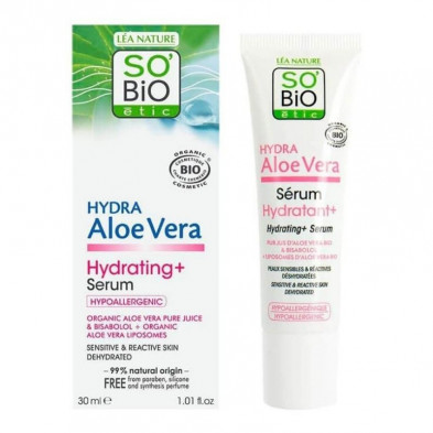 Suero Hidratante con Bisabolol y Aloe Vera Bio 30 ml So'Bio Étic