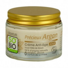 Crema de Día Antiedad con Ácido Hialurónico & Argán Bio 50 ml So' Bio Etic