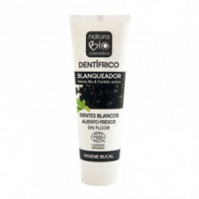 Dentífrico blanqueador Menta y Carbón Activado 75 ml Naturabio Cosmetic