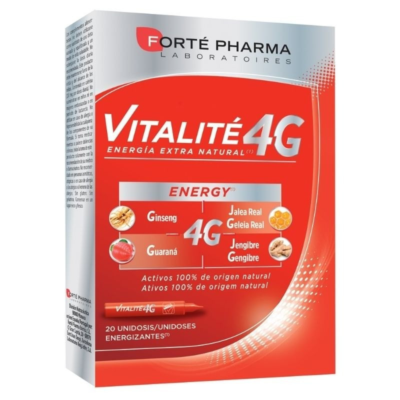 Forté Pharma Vitalité 4G Energy Unidosis 20 Viales