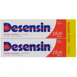 Pasta Dentífrica Dientes Sensibles Anticaries Duplo 2x125 ml Desensin Plus Flúor