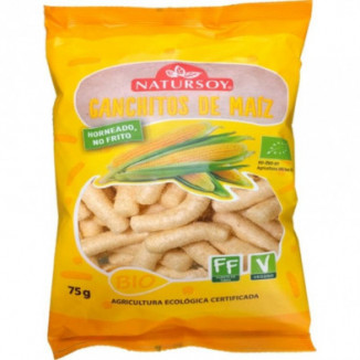 Ganchitos de Maiz Bio Veganos 75 g Natursoy