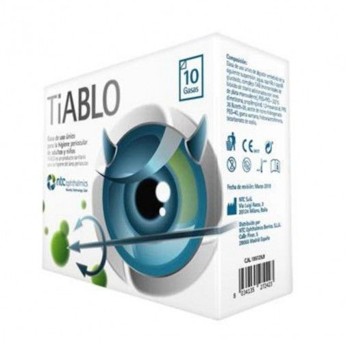 Tiablo Gasa Periocular 10 Unidades Ntc Ophtalmics Iberica
