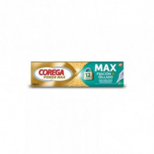 Fijación + Sellado Crema Para Prótesis Dentales Sabor Menta 40g Corega Max