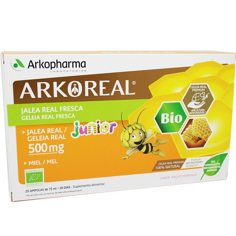 Arkoreal Jalea Junior 500 Mg 20 Ampollas