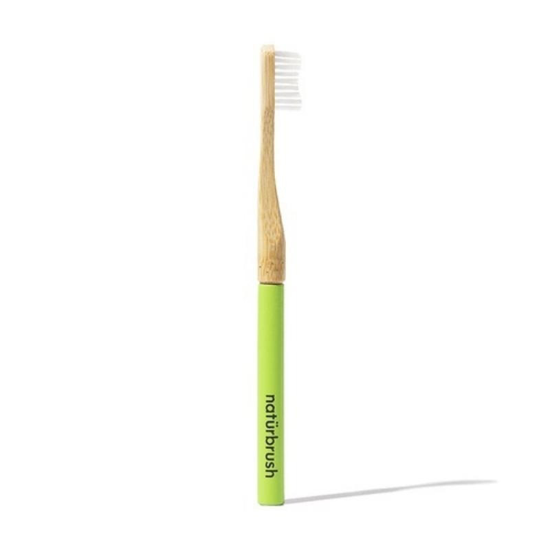 Cepillo Dental Verde De Bambú Cabezal Renovable Naturbrush