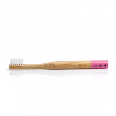 Cepillo Dental De Bambú Infantil Rosa 1 unidad Naturbrush