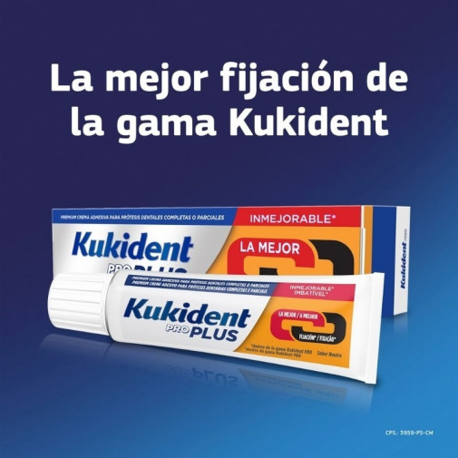 Kukident Pro Plus Doble Accion 40 Gramo