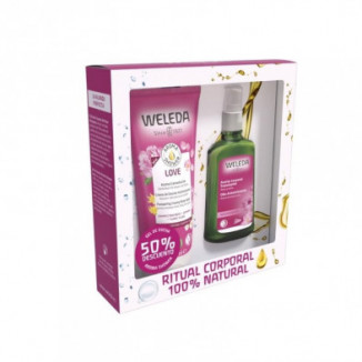 Pack De Aceite Rosa Mosqueta 100 ml Y Gel De Ducha Aroma Shower Love 200 ml Weleda