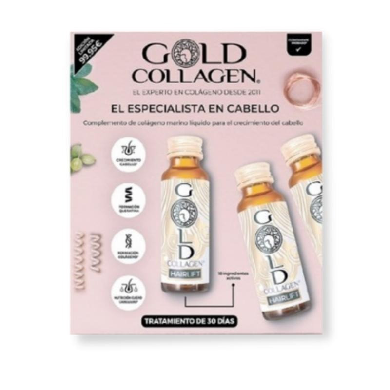 Gold Collagen Hairlift Triplo 3x10 Unidades