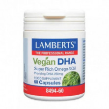 Vegan Dha 250mg 60 Cápsulas Lamberts