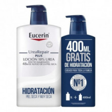 Pack Loción 10% Urea Reparación 1000 ml + 400 ml  Eucerin