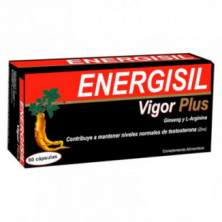 Energisil Vigor Plus Ginseng y L-Arginina 60 Cápsulas