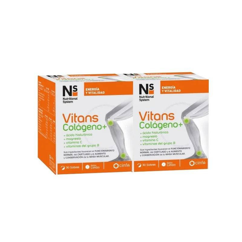 Ns Vitans Colágeno+ Vainilla Duplo 2x30 Sobres Cinfa