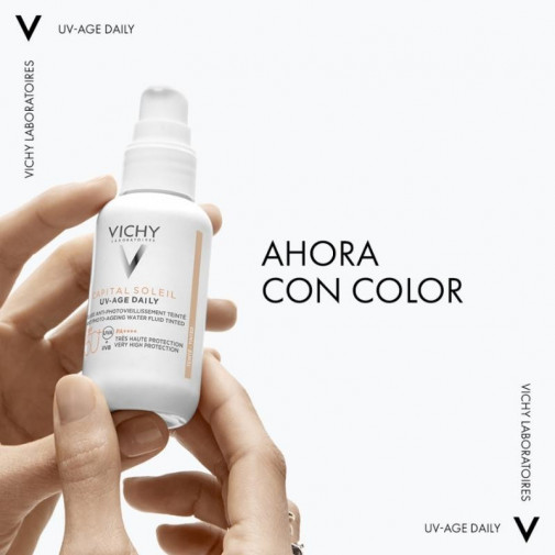 Capital Soleil Fluido Antifotoenvejecimiento Spf50+ Con Color 40 Ml Vichy