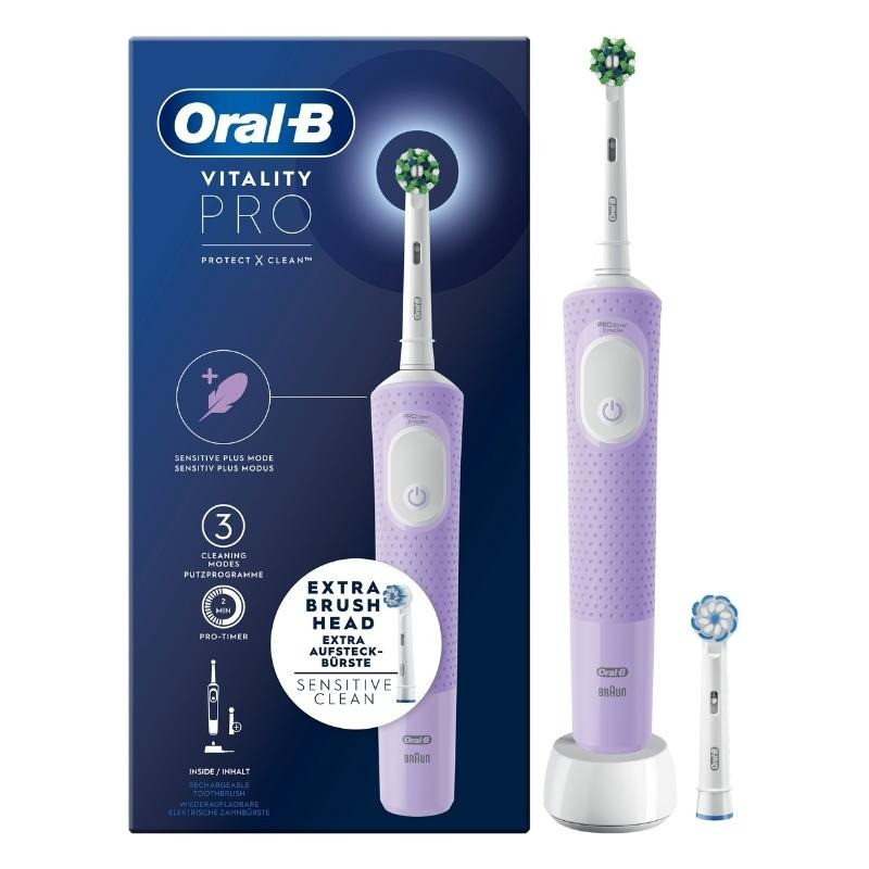 Vitality Pro Cepillo Electrico Morado 2 Recambios Oral-B