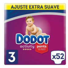 Dodot Activity Pants Pañales Talla 3 (6-11 kg) 52 unidades