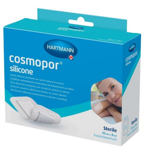 Apósitos Adhesivos 10x8 Cm 5 Unidades Cosmopor Silicone