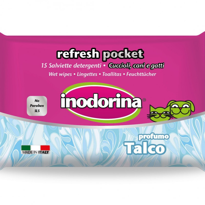 Toallitas Talco Pocket 15 Unidades Inodorina