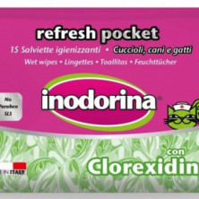 Toallitas Refresh Clorhexidina Pocket 15 Unidades Inodorina