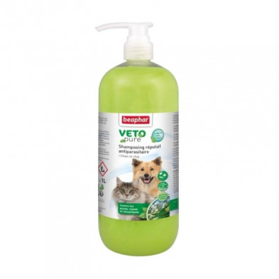 Champú Perro y Gato Repulsivo Antiparasitario 1L Beaphar