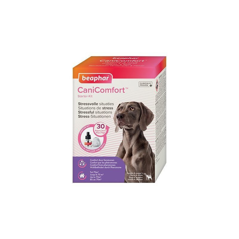 Canicomfort Kit Iniciación: Difusor Y Recambio Perros 48 ml Beaphar