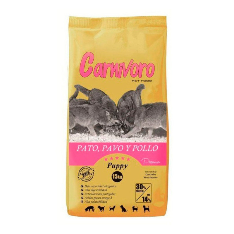 Pienso Puppy Pato Pavo Pollo 15 Kg Carnivoro