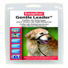 Collar Adiestramiento Para Perro Gentle Leader talla Medio Negro Beaphar