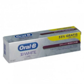 Oral-B Pasta 3D White Luxe Brillo Seductor Pack 75ML + 25ML