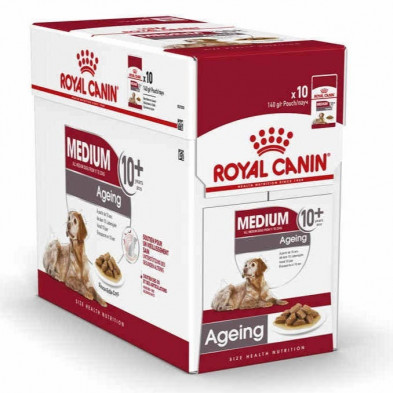 Comida Húmeda Para Perros  Shn Medium Ageing  Pouch 10 Unidades Royal Canin