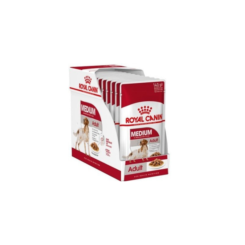 Comida Húmeda Para Perros Shn Medium Adult  Pouch 10 Unidades Royal Canin