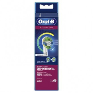 Oral-B FlossAction Cabezales De Recambio Con CleanMaximiser 3 uds