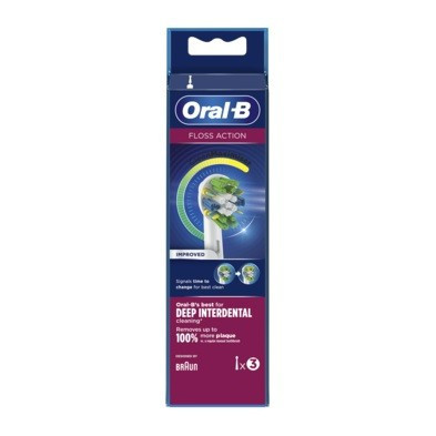 Oral-B FlossAction Cabezales De Recambio Con CleanMaximiser 3 uds