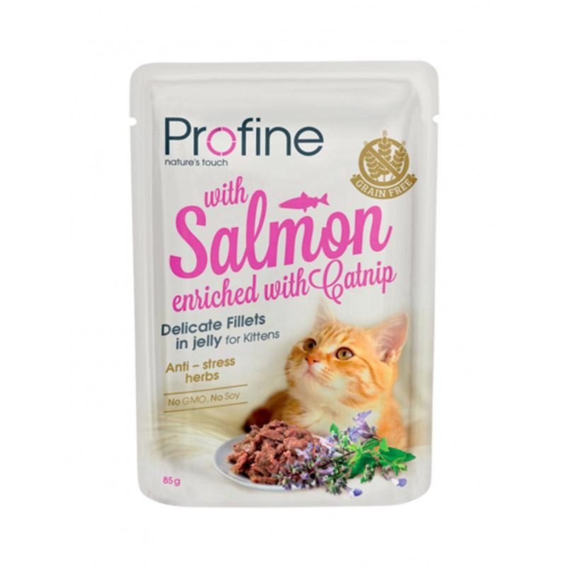 Snack Para Gatitos Pouch De Salmon 24 X85 gr Profine