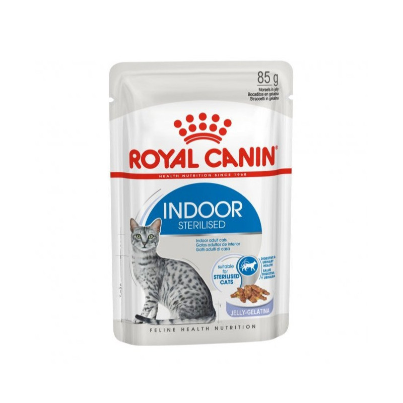 Comida Húmeda Para Gatos Fhn Indoor Jelly 12 Unidades Royal Canin