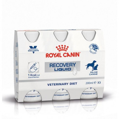 Suero De Recuperación Perros y Gatos Vhn Recovery Liquid 3 X200 ml Royal Canin