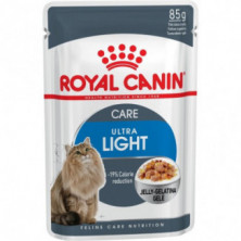 Comida Húmeda Para Gatos En Gelatina Fhn Ultra Light 12 Unidades Royal Canin