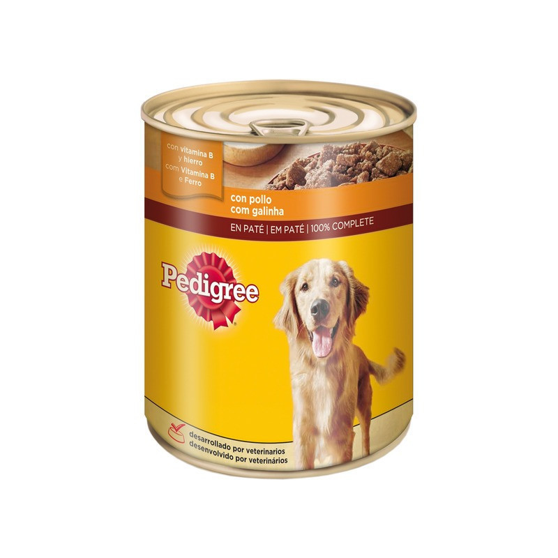 Comida Húmeda Para Perros Sabor Pollo 12 Unidades Pedigree