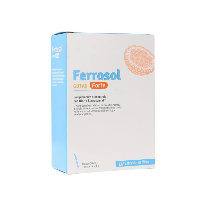 Ferrosol Gotas Forte 30 ml + sobre 2,5 gr