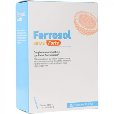 Ferrosol Gotas Forte 30 ml + sobre 2,5 gr